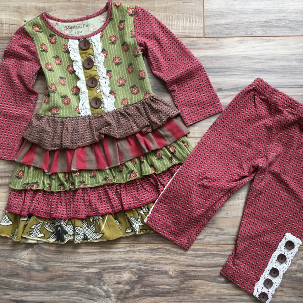 Girl's Mustard Pie Tunic & Leggings 12 Months